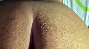 Neighbor acts proper but blasts her tit milk on my cock like a slut