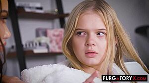 coco lovelock masturbates until stepmom savannah storm catches her fingering