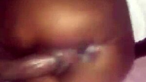 La skinny ebony teen rides that massive black cock like crazy! 🍫🍆😈