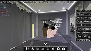 White girl meets huge black cock in roblox world