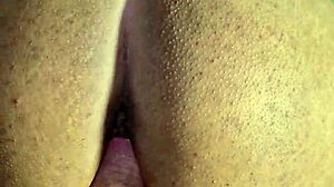 Neighbor acts proper but blasts her tit milk on my cock like a slut