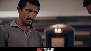 ugh my perv stepdad n teacher they set me up fer rough dp in garage