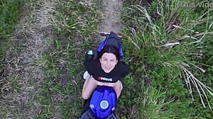 wanna see these amateurs flashing big tits outdoors in public?