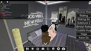 White girl meets huge black cock in roblox world