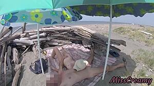on tenerife nudist beach stepdaughter strokes stepdad cock shamelessly caught voyeur