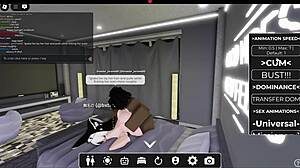 White girl meets huge black cock in roblox world