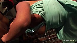 nothing beats threesome fun with this horny brunette cowgirl rider