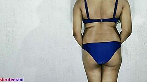 blue bikini part 6 - crossdressing indian shemale teases big cock?