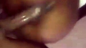 La skinny ebony teen rides that massive black cock like crazy! 🍫🍆😈