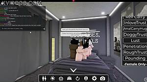 White girl meets huge black cock in roblox world