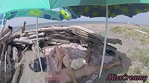 on tenerife nudist beach stepdaughter strokes stepdad cock shamelessly caught voyeur