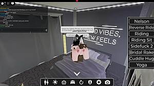 White girl meets huge black cock in roblox world