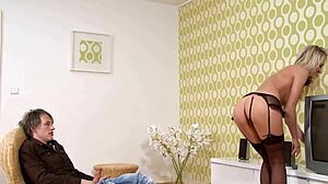 susan snow's mature blonde body gets licked sucked and fucked hard in every position till creamy finish