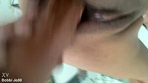 creamy ebony bobbi jo88 shaves pussy closeup dildo masturbation orgasm