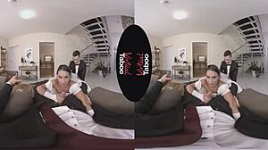 Virtual Taboo Brunette Shaved Pussy Handjob Blowjob Hardcore