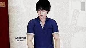 brunette with big ass plays naughty indian game craving real desire