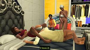 Indian Step Dad Pounds Step Daughter as Family Watches