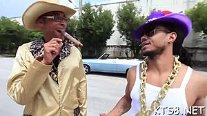 tranny bounces on massive cock craving thick sex cream load