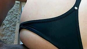 shopping guard knows how to fuck this naughty travesti's tight ass bareback