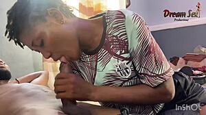 ebony teen 18+ bounces big ass on monster black cock hardcore