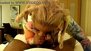 passionate blowjob for melo in miami hotel room feels so good