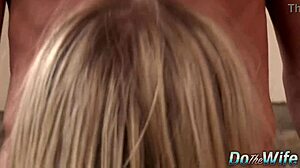 blonde wife aimee addison blows stranger til he cums as hubby watches 👀😏