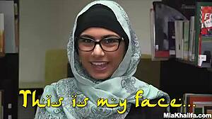 Mia Khalifa teaches friend to deepthroat her huge tits out