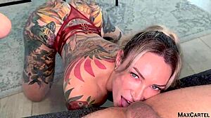 Ever wonder how a tatted british slut takes huge cock pounding in london?