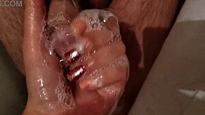 Stepbrother Gets My Handjob In Shower While Wife's Away!