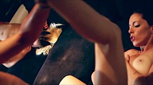 blonde brunette orgy squirt facial blowjob after scary movie fuckfest?