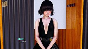 brunette with big ass plays naughty indian game craving real desire