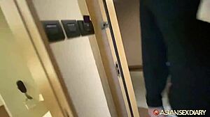 curly filipina from asiansexdiary gags on massive white cock deepthroat