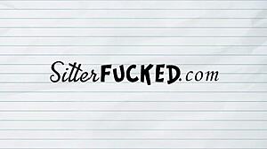 Ebony Babysitter Lures DILF Boss Into Wild Sitter Fuck!