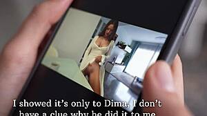 stepmom catches me with her nudes, gets horny and spreads for doggystyle pounding