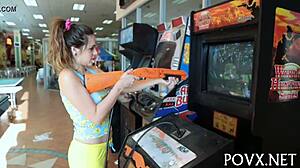 zoe foxx jumps into rough pov fucking like a total slut