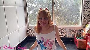 i went for morning coffee and ended up with my ass totally wrecked on sheer red