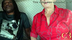 Granny Bareback Fucked in City Trailer Home BTS