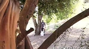 Teen lesbian swaps girlfriend for big black cock!