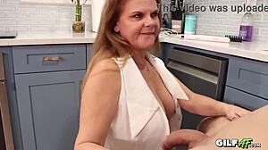 Fucking Porn Legend Gilf Micky Lynn's Massive Tits and Holes!