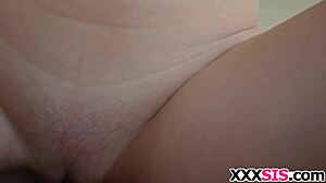 blonde stepsis lily rader bounces on huge cock for rough banging