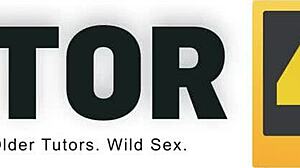 Blonde Tutor Tempted by Student's Toy Discovery Move