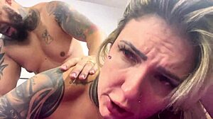 hot homemade fuck in bedroom big cock pounds wet natural tits pussy moaning wildly no condom creampie
