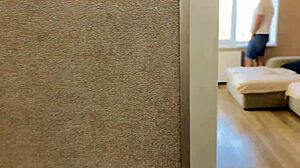 Friend's redhead stepmom tempts secret russian fuck