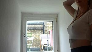 British REDHEAD handles BIG AMERICAN bull cock - Red Firesquirt