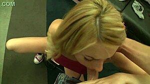 Lexi Belle hops on sybian then takes massive cock railing deep