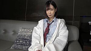 serika chan uniform cosplay toy tease into creampie bliss