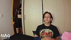 Mi Novia Regala Prostituta para Verme Follarla en Trio Salvaje