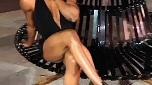 check out this erotic muscle babe fbb flexing hot