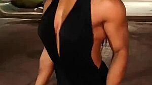 check out this erotic muscle babe fbb flexing hot