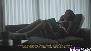 petite venezolana trades study help for big cock pounding!